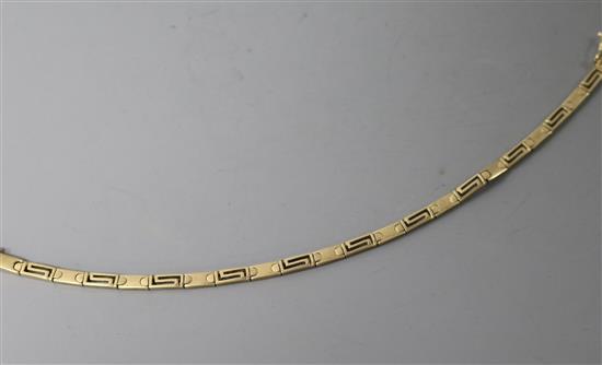A 14k gold line bracelet, 10 grams.